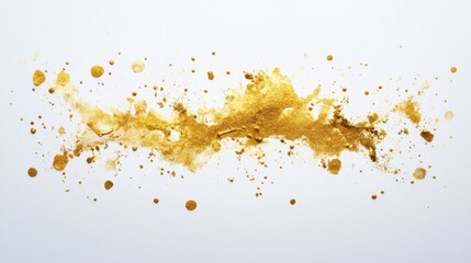 Artistic Gold Splatter Design, High-End Aesthetic, Digital Art, Modern Environment, Creative Concept