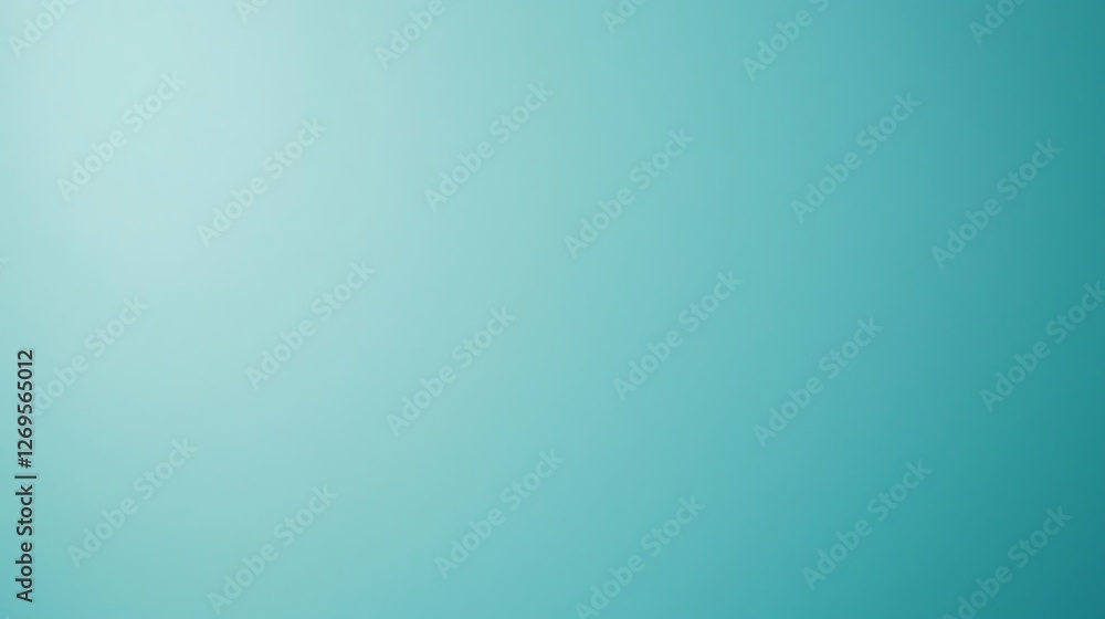 Poster a smooth gradient of teal hues creates a calming and tranquil background, ideal for various design a