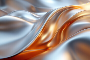 silver spoon on white background