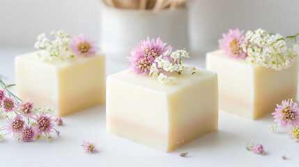  nature-inspired white chocolate bars with edible flowers