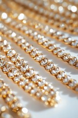 Gold Chain Bunch Close-Up