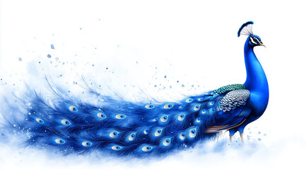 A Drawn Peacock
