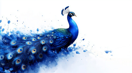 A Drawn Peacock