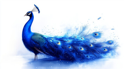 A Drawn Peacock