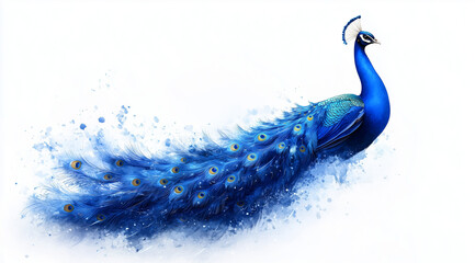 A Drawn Peacock