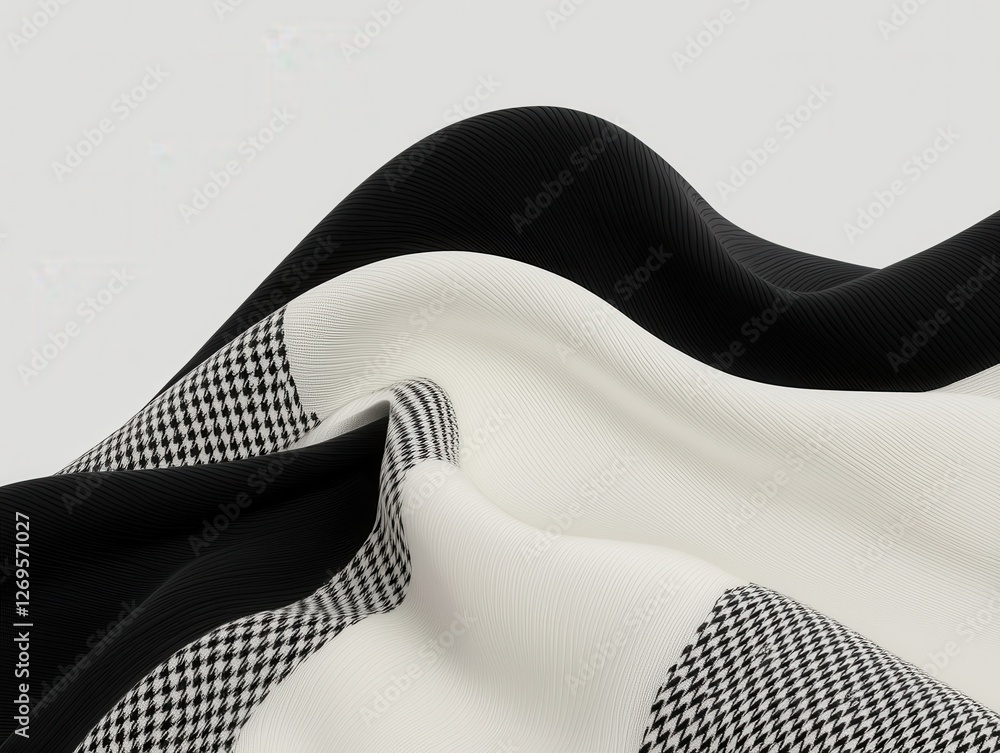 Poster textile draping action studio setting fabric image soft tones close-up view artistry concept for des