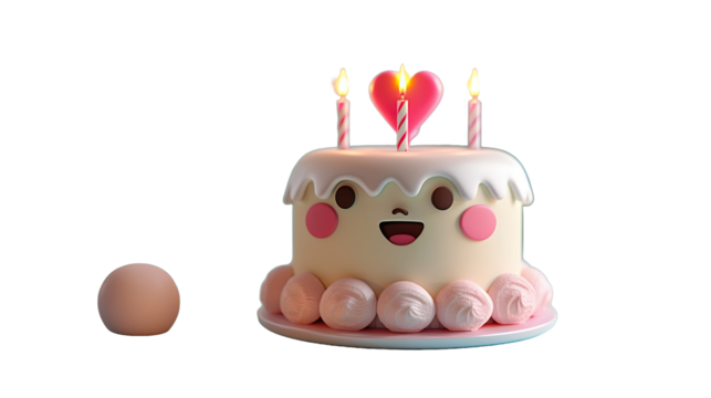 birthday cake with candle