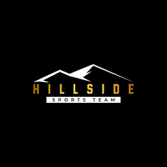 sports logo for hillside team with an elegant modern design