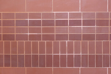 Close up photo of Red Brick Wall with pattern, Texture Background