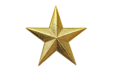 Artistic Star Shaped Sticker Design with a Modern Touch Isolated on Transparent Background