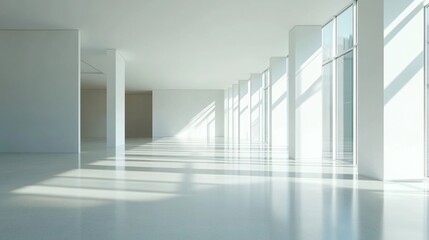 Obraz premium Empty Room with Windows