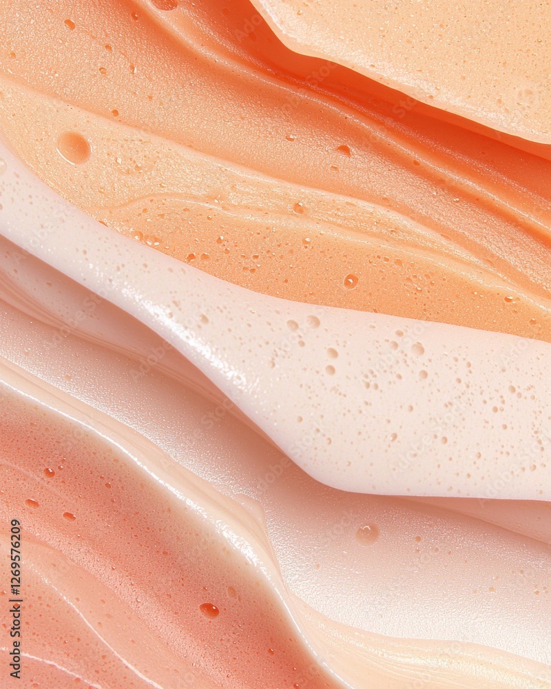 Poster colorful cream textures studio space abstract image artistic environment close-up view visual concep