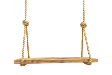 Functional Hanging Rope Shelf to Display Your Favorites Isolated on Transparent Background