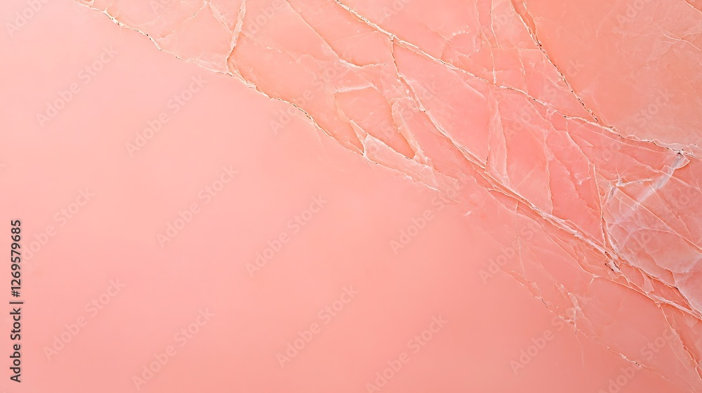 Poster a soft pink background with subtle cracks, creating an elegant and textured appearance, ideal for de