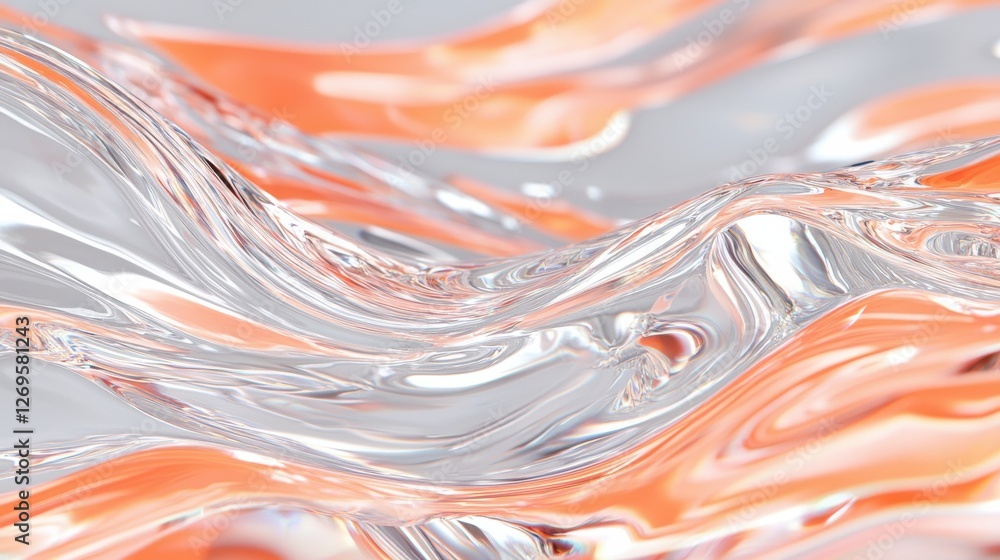 Poster fluid motion abstract art studio environment digital creation abstract concept modern design