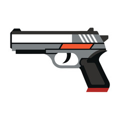 pistol gun vector image on a white background 