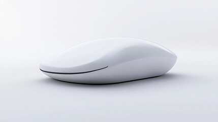 sleek and futuristic product design concept featuring smooth, white surface and minimalist aesthetic. This innovative design emphasizes simplicity and elegance, perfect for modern technology