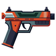 pistol gun vector image on a white background 