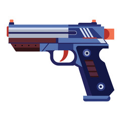 pistol gun vector image on a white background 