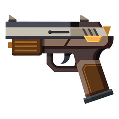 Fototapeta premium pistol gun vector image on a white background 