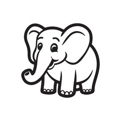 Wild African Elephant Silhouette