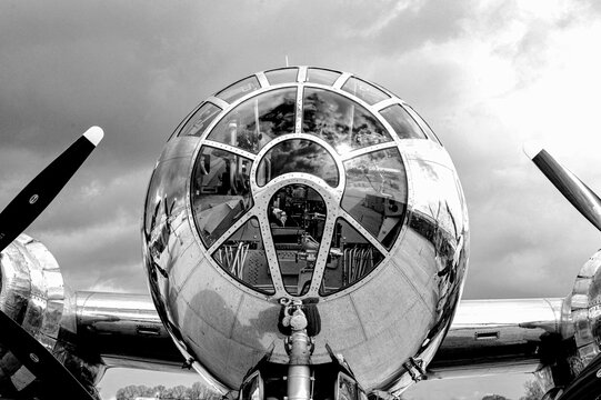 WW2 B-29 bomber close up
