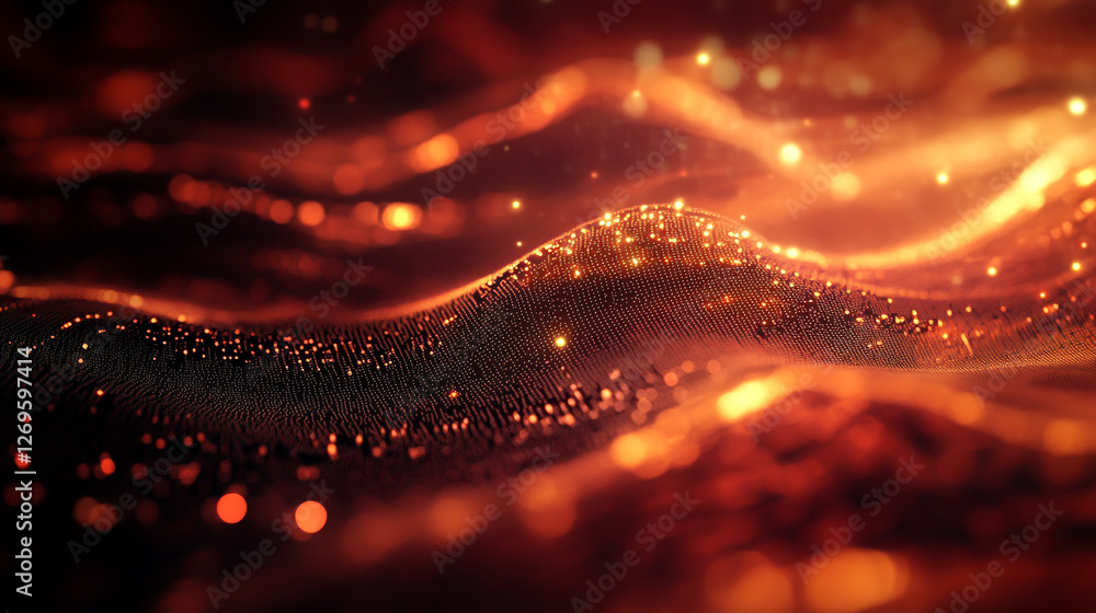 Poster abstract technology background. ideal for neural network, cybersecurity, data stream, database, scie