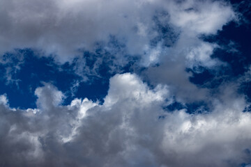 blue sky with clouds