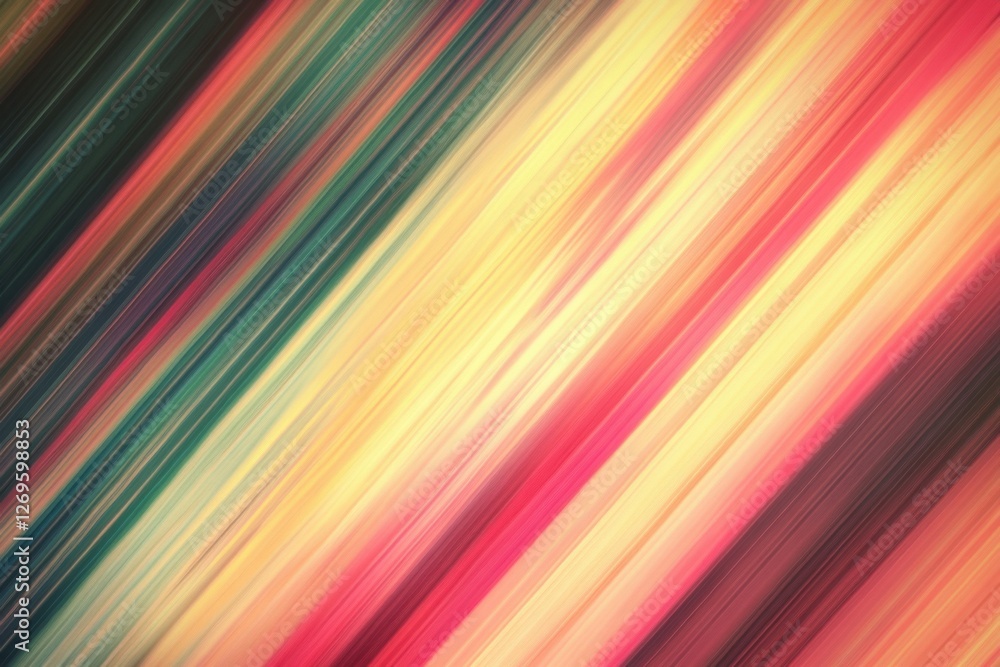 Poster a vibrant abstract background featuring diagonal streaks of color, blending warm and cool hues in a 