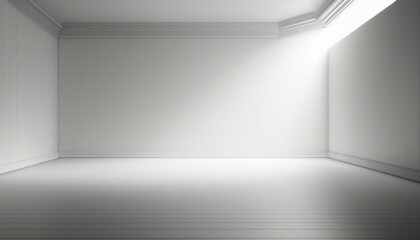 white room corner empty interior wall design on modern floor light indoor 3d home background of blank space perspective creative studio stage concept or simple presentation showroom display backdrop