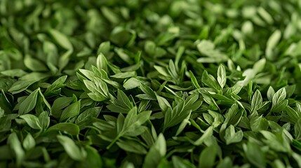 Fototapeta premium Lush green leaves close-up nature botanical photography outdoor eye-level freshness and vitality