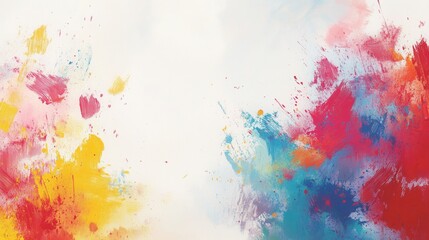 Obraz premium Festive Circus Splatter Paint Background, Colorful Artwork, Creative Design, Artistic Environment, Vibrant Viewpoint, Energetic Concept