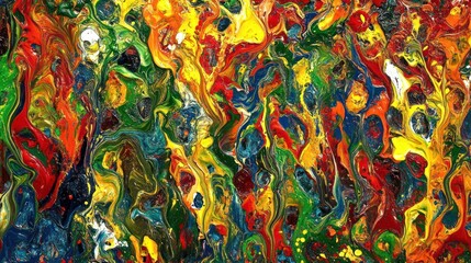 Fototapeta premium Abstract Colorful Fluid Painting