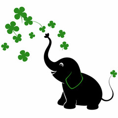 elephant with flower