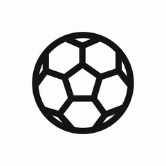 Obraz premium Football ball icon vector sign