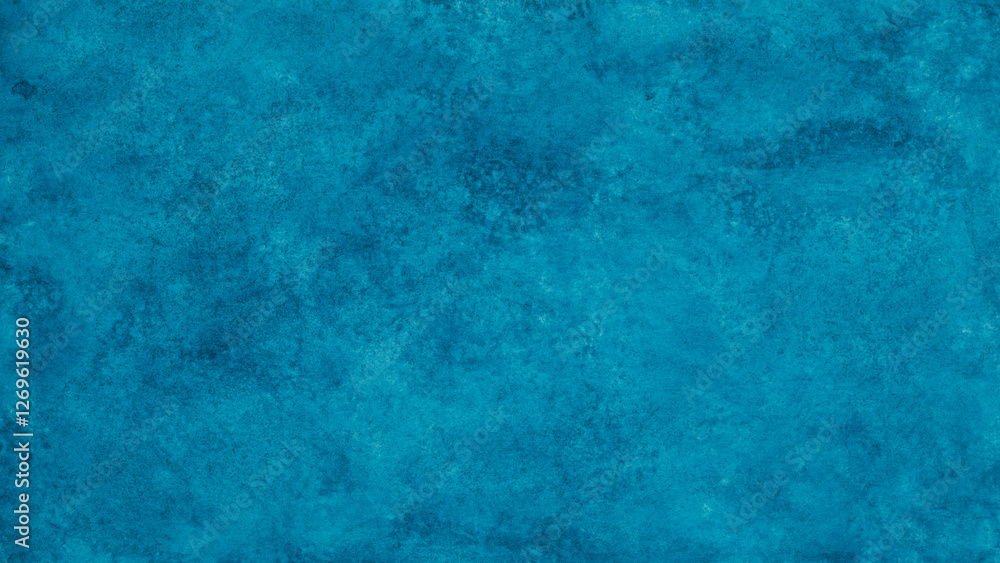 Poster blue azure turquoise abstract hand painted watercolor background on textured paper for textured back