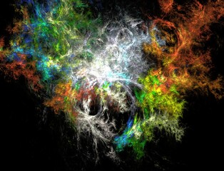 Imaginatory fractal abstract background Image