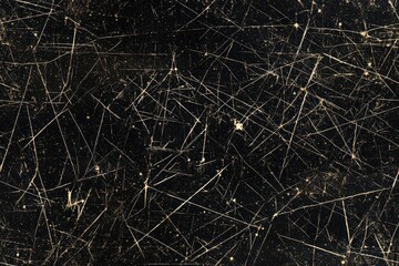 Black scratched vintage seamless texture map pattern background