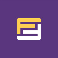 FF Logo Design. FV Logo Simple