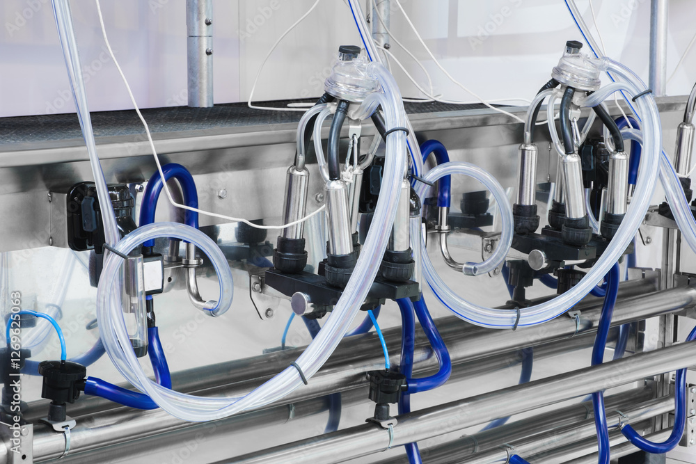 Leinwandbilder a machine with many tubes and wires attached to it. the tubes are connected to a central hub, and th