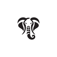 Fototapeta premium Elephant Symbol Vector illustration silhouette