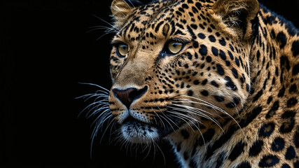 Fototapeta premium portrait of a leopard-8