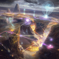 Advanced Civilization in Space with Futuristic Structures