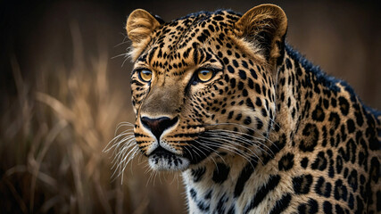 Fototapeta premium portrait of a leopard-1