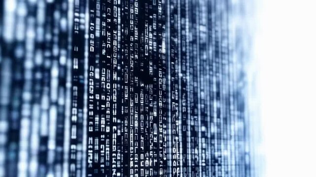 Digital Data Streams Exploring Binary Code and Abstract Technology Patterns