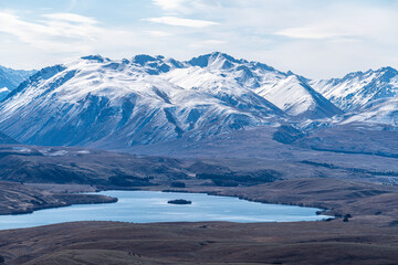 View of lake tekapo The Church of the Good Shepherd