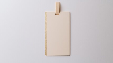 Minimalist blank notebook on white background product photography simple aesthetic clean design