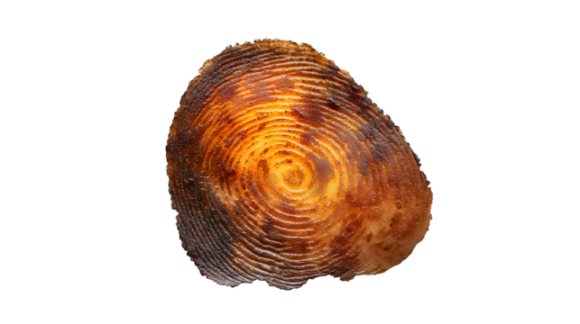 Burnt Orange Texture Abstract Background, Artistic Design for Food Themes, isolated on transparent background.