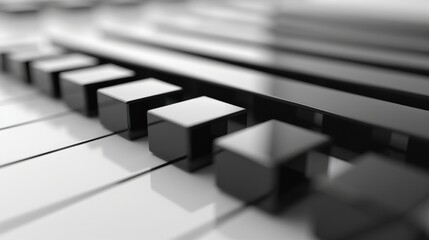 A clear bar graph shows rising black bars on a white background, highlighting analytical data trends