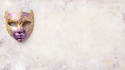Elegant Masquerade Ball Mask with Intricate Designs and Rich Colors
